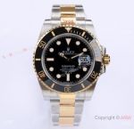 Replica Rolex Submariner new 41MM 3235 904L Half Gold & Black Dial Watch